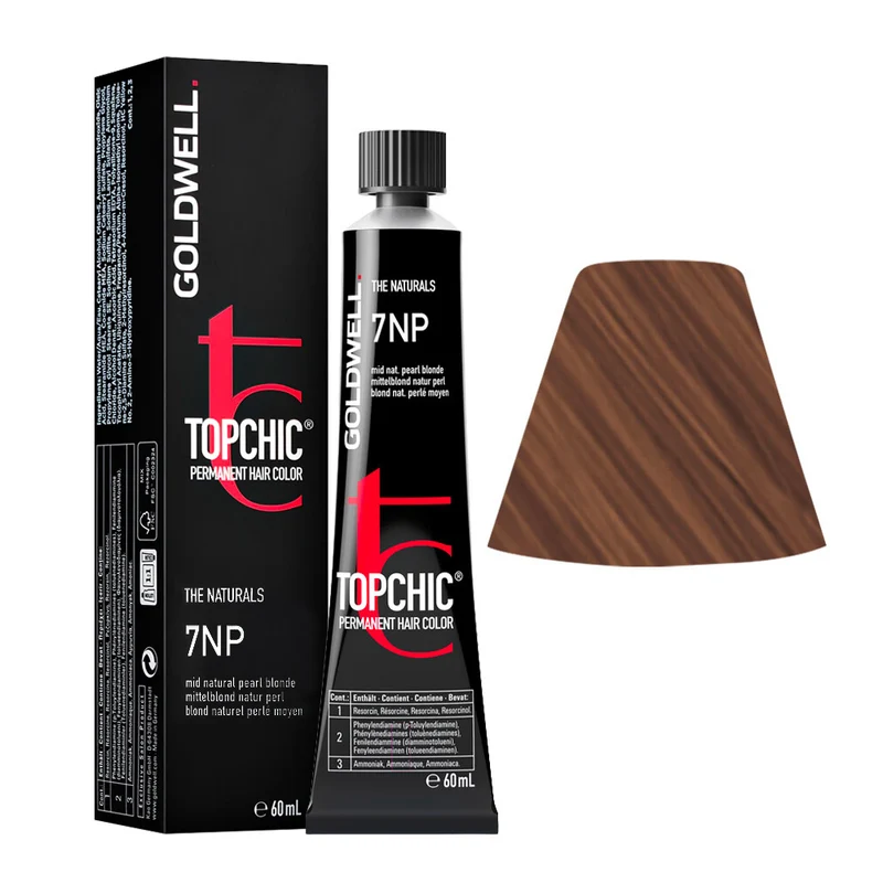 Goldwell Topchic Tube 7NP Mid Natural Pearl Blonde 60ml - colore permanente in tubo