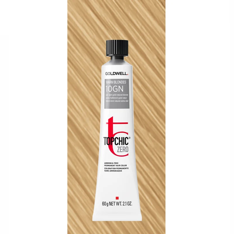 10GN Topchic Zero Warm Blondes Extra Light Gold Natural Blonde Tb 60ml - colorazione permanente senza ammoniaca