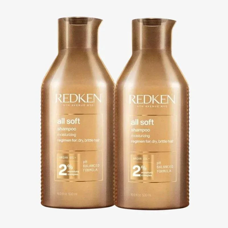 Redken All Soft Shampoo duo Kit capelli secchi 2 x 500ml