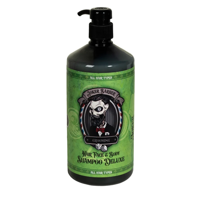 Joker Barber Hair Face & Body Shampoo Deluxe 1000ml - shampoo 3 in 1