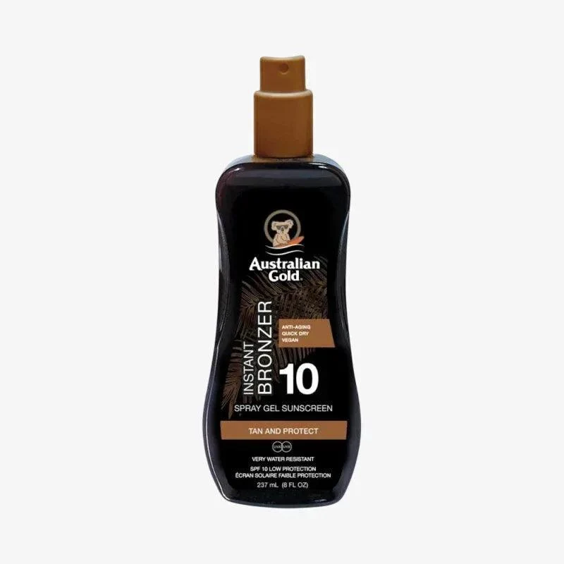 Australian Gold Instant Bronzer Spray Gel SPF10 protezione solare 237ml