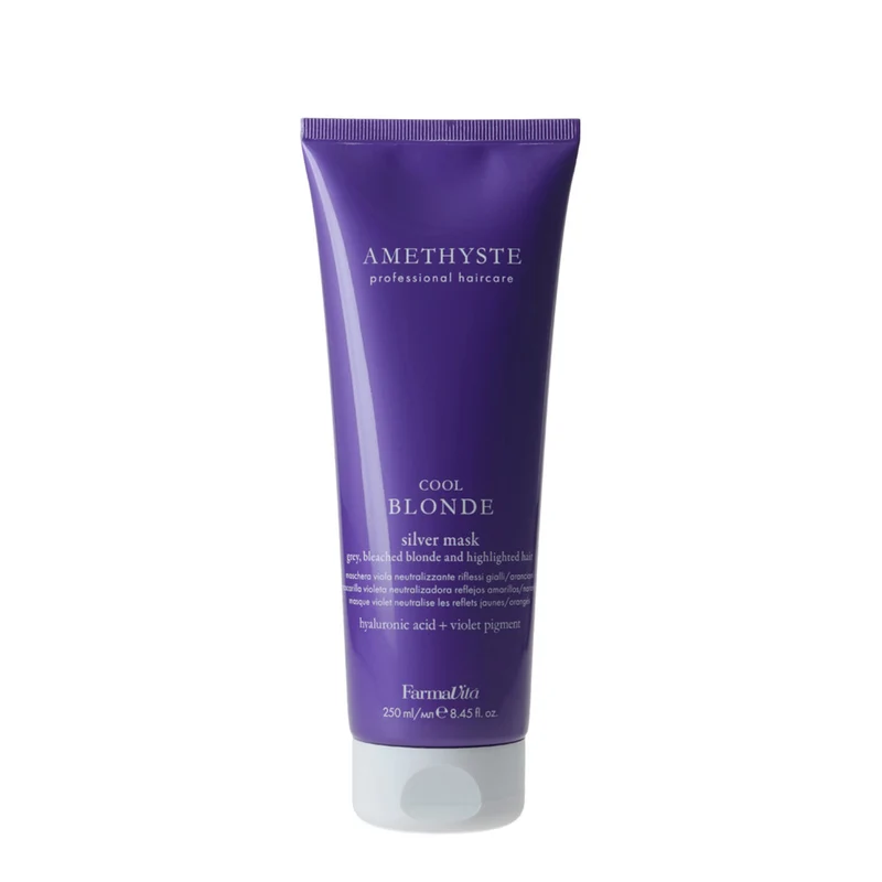 Farmavita Amethyste Cool Blonde Silver Mask 250ml - maschera anti giallo