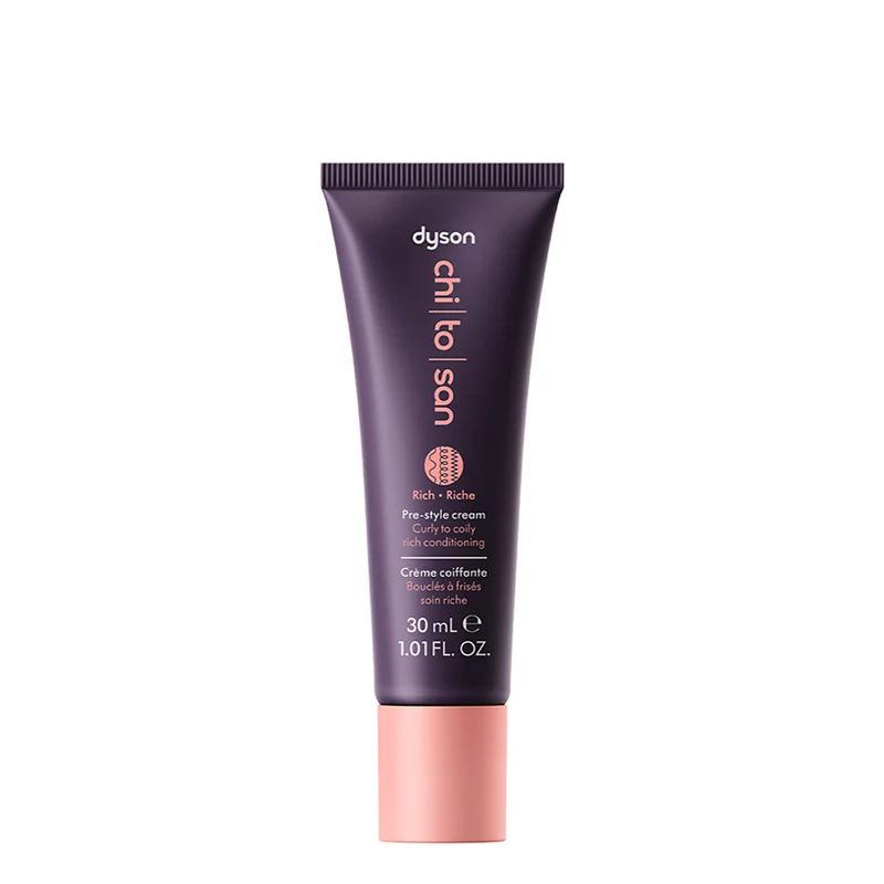Dyson Chitosan Pre-Styling Hair Cream Curly to Coily Rich Conditioning 30ml - crema nutriente capelli ricci