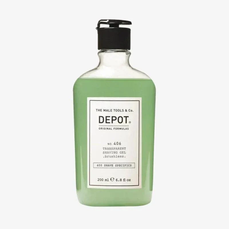 Depot No. 406 Transparent Shaving Gel da barba senza pennello