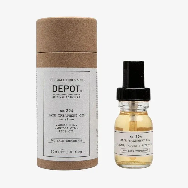 Depot No. 204 Hair Treatment Oil capelli crespi uomo 30ml