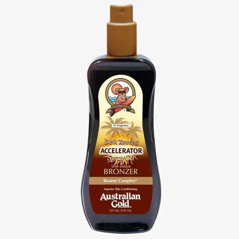 Dark Tanning Spray Gel Accelerator con effetto Bronze 237ml Australian Gold