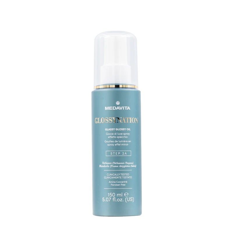 Medavita Lunghezze Glossynation Glassy Glossy Oil 150ml - gocce di luce spray effetto specchio