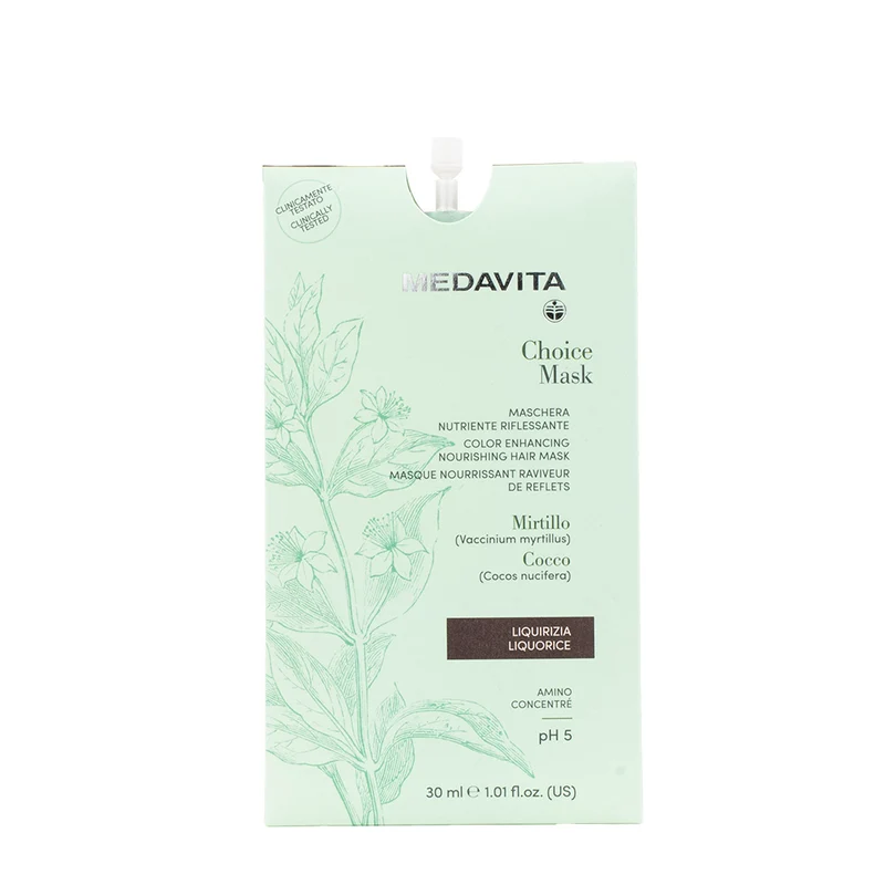 Medavita Lunghezze Choice Mask Liquorice 30ml - maschera nutriente riflessante liquirizia