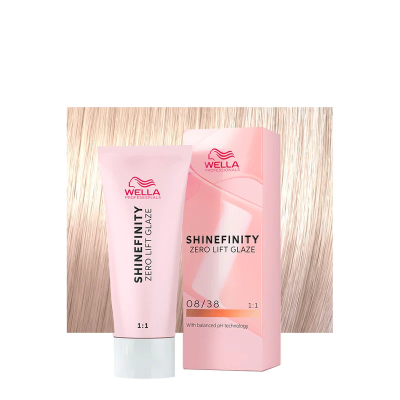 Wella Shinefinity Honey Latte 08/38 Biondo Chiaro Dorato Perla 60ml - colore demi-permanente
