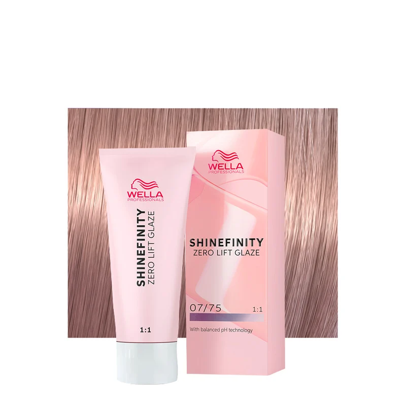 Wella Shinefinity Raspberry Latte 07/75 Biondo Medio Sabbia Mogano 60ml - colore demi-permanente