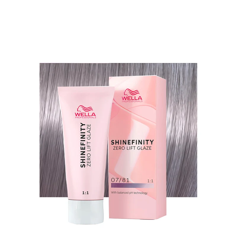 Wella Shinefinity Smoky Opal 07/81 Biondo Medio Perla Cenere 60ml - colore demi-permanente