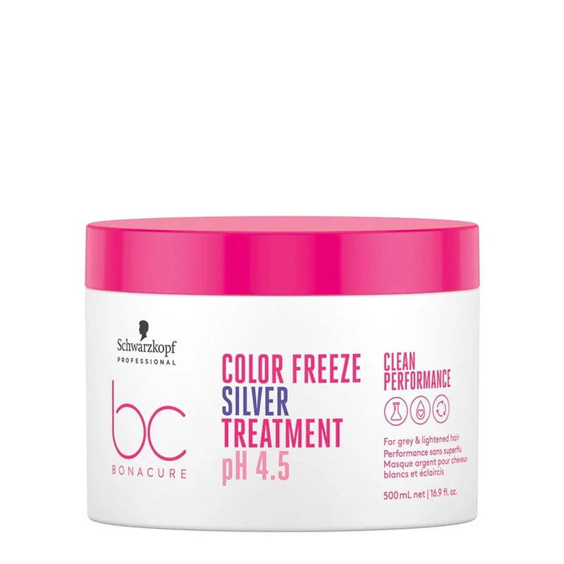 Schwarzkopf BC Bonacure Color Freeze Silver Treatment pH 4.5 500ml - maschera anti giallo per capelli grigi e bianchi