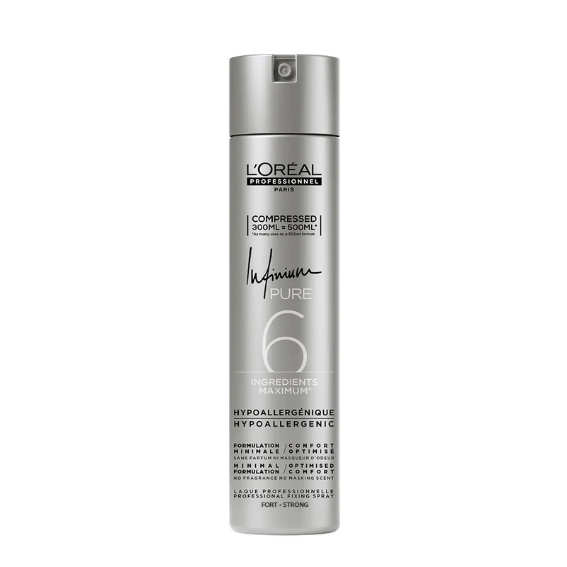 L'Oreal Hairspray Infinium Pure Strong 300ml - lacca inodore tenuta forte