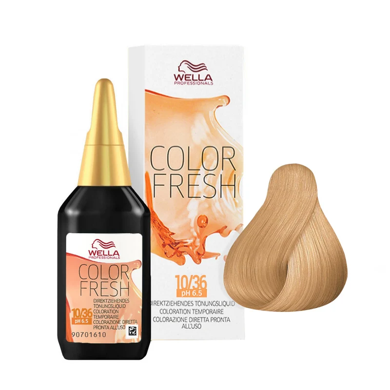 Wella Color Fresh 10/36 Biondo Platino Dorato Violetto 75ml - riflessante diretto senza ammoniaca