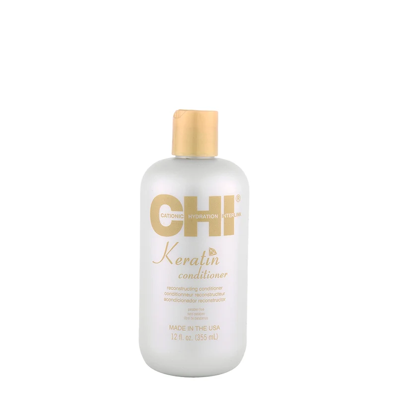 CHI Keratin Conditioner 355ml - balsamo ristrutturante antricrespo capelli danneggiati