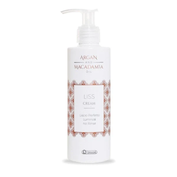Crema capelli lisci LISS CREAM 200 ML Argan e Macadamia Biacrè