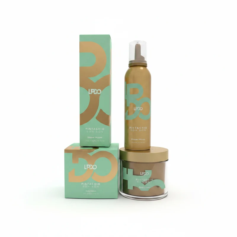 LPDO KIT PISTACHIO BON BON SHOWER MOUSSE 200ML + BODY CREAM 200ML