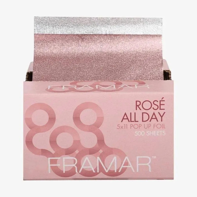 Framar Pop UP Rose All Day Fogli Alluminio Pre-Tagliati 5x11 500 PZ