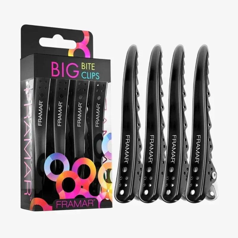 Framar Big Bite Clips Fermacapelli 4PZ
