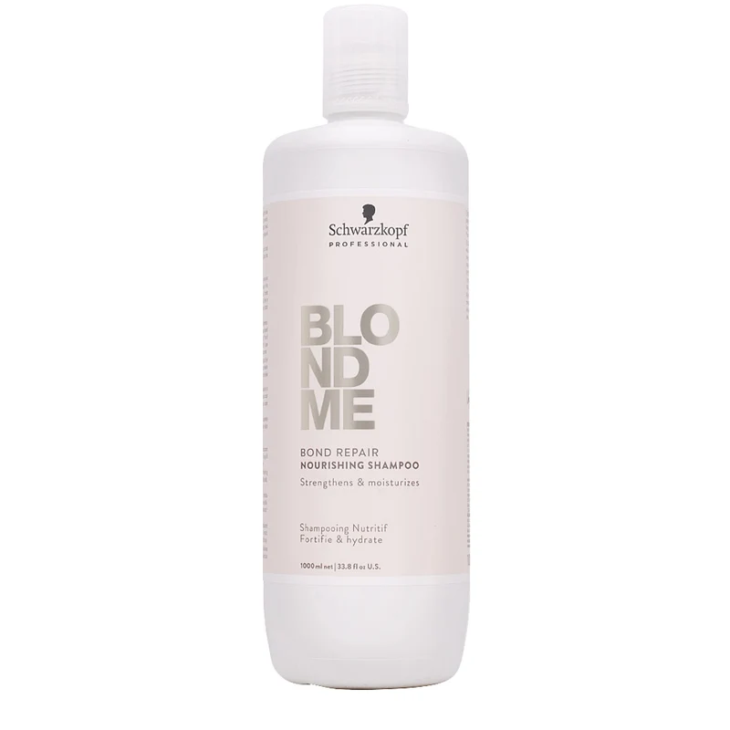 Schwarzkopf BlondMe Bond Bond Repair Nourishing Shampoo 1000ml - shampoo nutriente riparatore