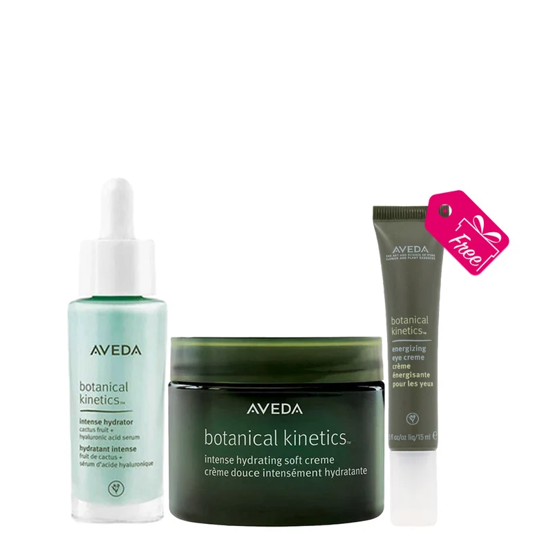 Aveda Botanical Kinetics Intense Hydrator 30ml Hydrating Soft Creme 50ml +Energizing Eye Creme 15ml OMAGGIO