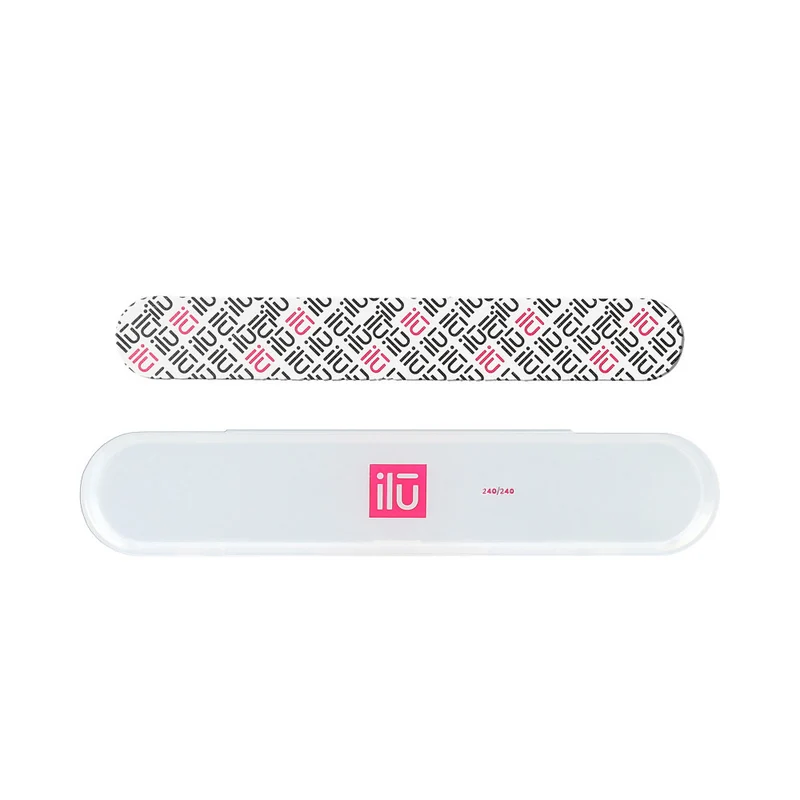 ilū Nail File Medium Pocked Grid 240/240 - kit di lime