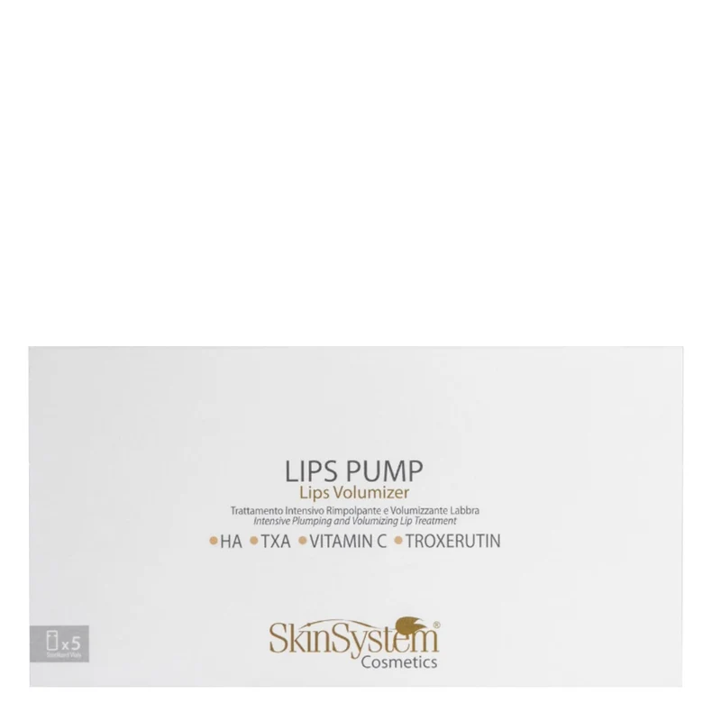 SkinSystem Lips Pump - Lips Volumizer 5 fiale - trattamento rimpolpante e volumizzante labbra