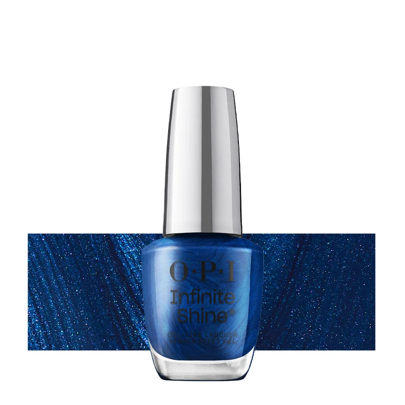 OPI Infinite Shine Holiday 25 Good Enough To Treat Sneak-a-Blue Candy 15ml - smalto a lunga durata