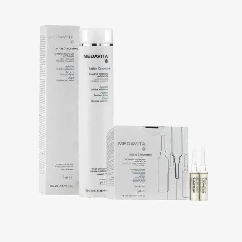 Medavita Kit Lotion Concentrée Shampoo e Fiale anticaduta