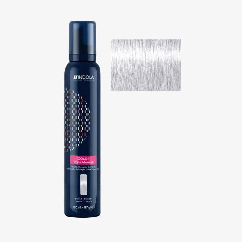 Indola Color Style Mousse Argento Mousse Colorante 200ml