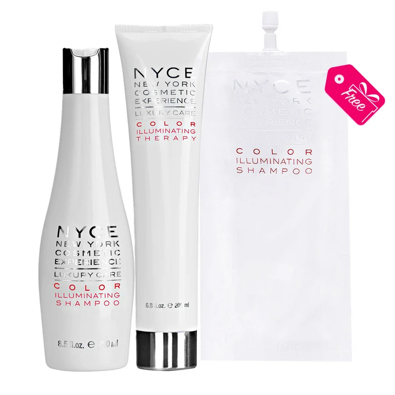 Nyce Luxury Care Color Illuminating Shampoo 250ml Therapy 200ml + Color Illuminating Shampoo 20ml OMAGGIO