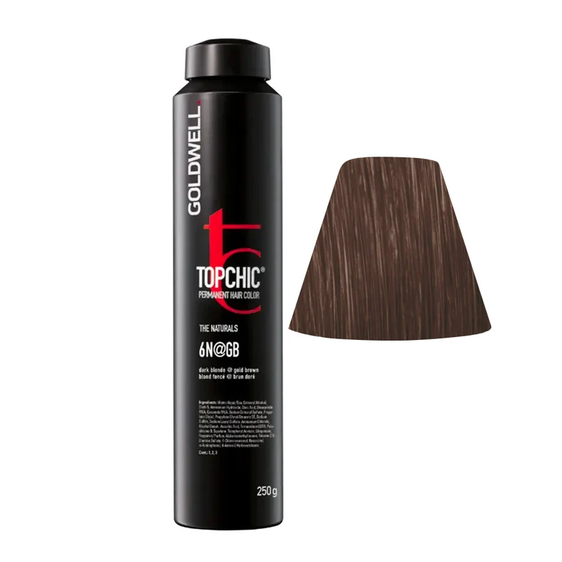 Goldwell Topchic Can 6N@GB Dark Blonde Elumenated Gold Brown 250gr - colore permanente in bombola