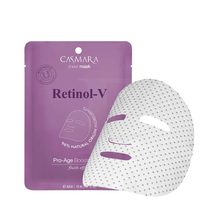 Casmara Sheet Mask Retinol-V Pro -Age Booster Mask 10pzx18ml - maschera in tessuto anti-age