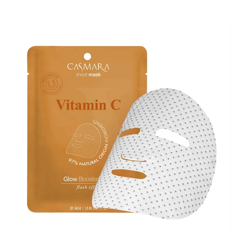 Casmara Sheet Mask Vitamin C 10pz - maschera viso in tessuto illuminante