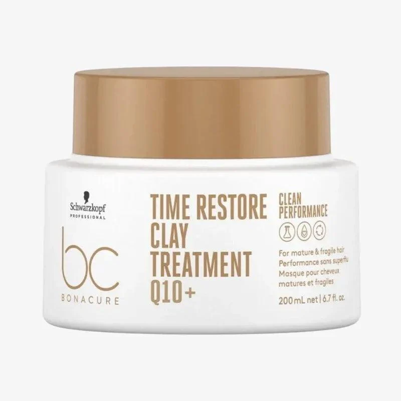 Schwarzkopf Time Restore Clay Treatment Maschera Rinforzante Capelli Maturi 200ml
