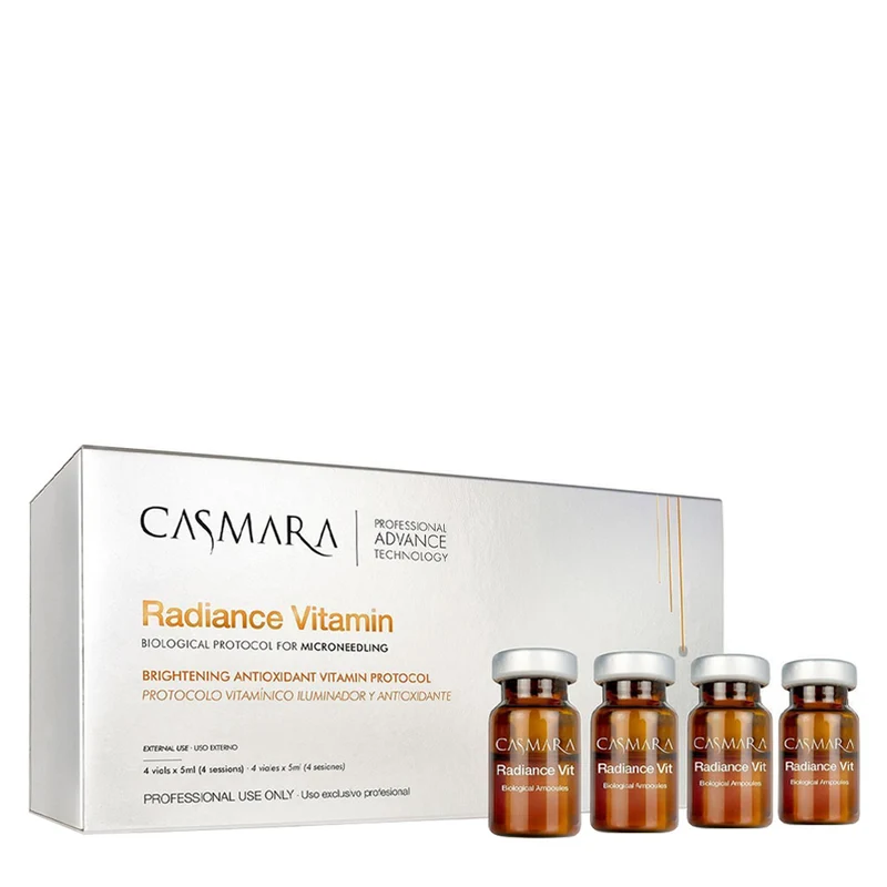 Casmara Radiance Vitamin 4x5ml - protocollo vitaminico schiarente rivitalizzante