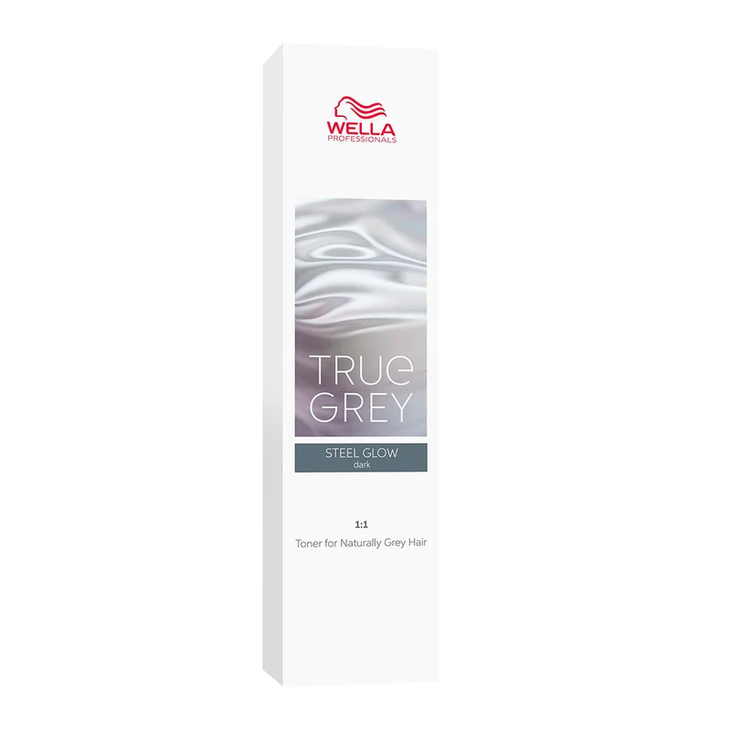 Wella True Grey Steel Glow Dark 60ml - tonalizzante per capelli grigio-acciaio