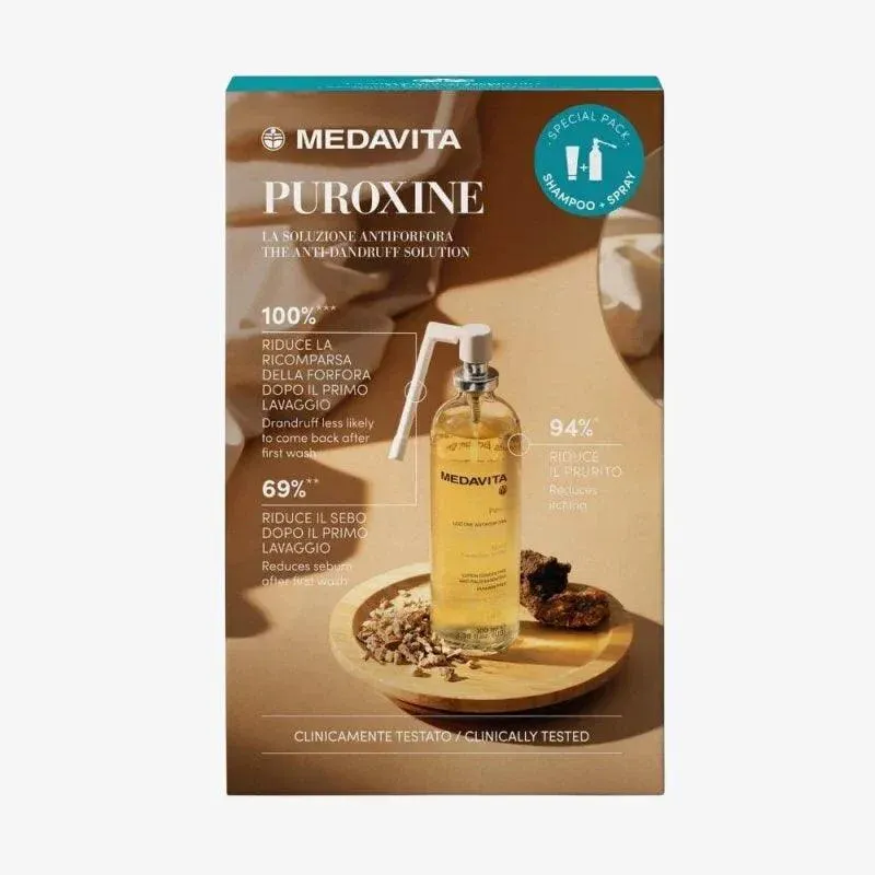 Medavita Puroxine Special Kit Antiforfora Spray e Shampoo