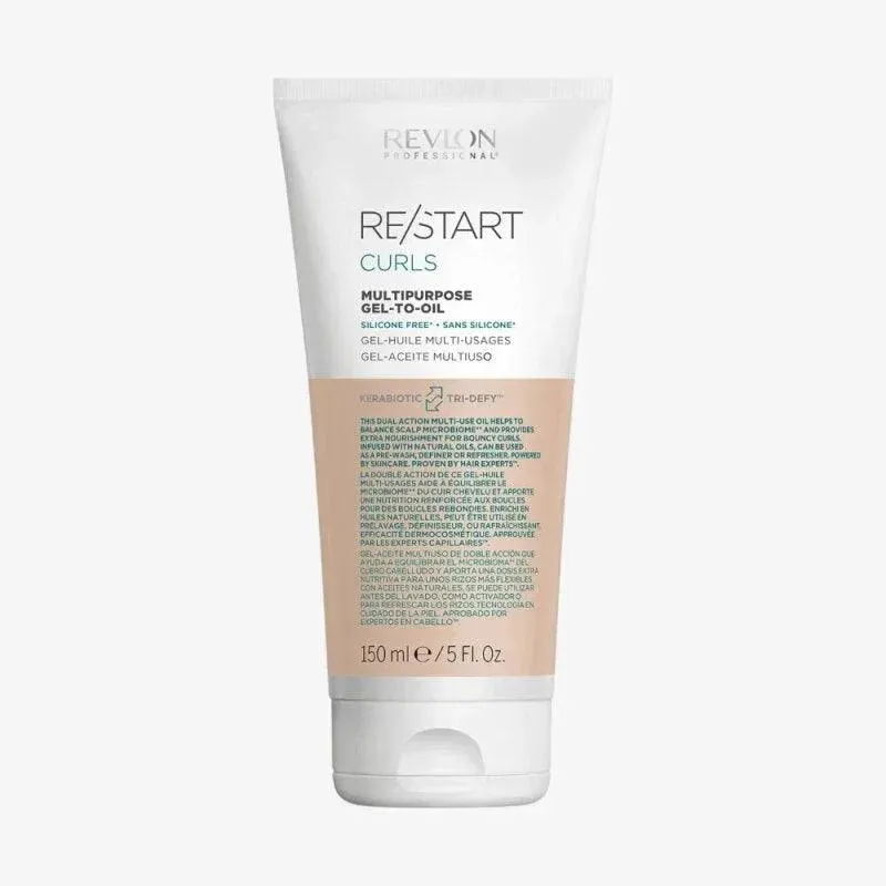 Revlon Restart Curls Multipurpose Gel To Oil Capelli Ricci 150ml