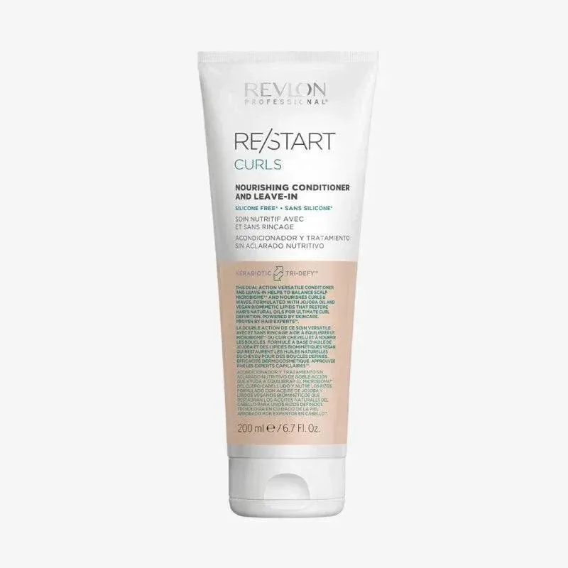 Revlon Restart Curls Nourishing Conditioner And Leave In Balsamo Capelli Ricci