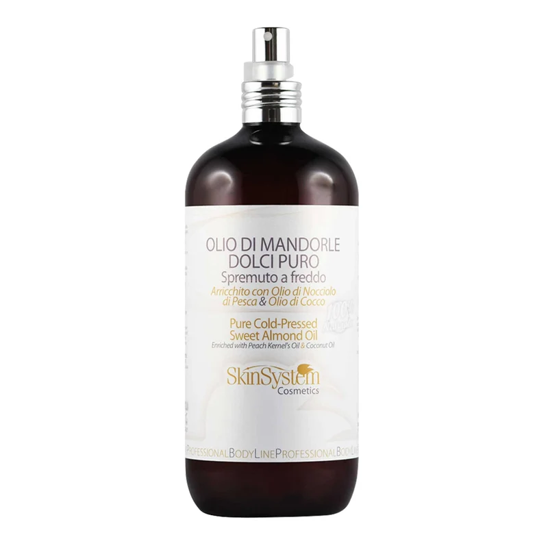 SkinSystem Pure Cold-Pressed Sweet Almond Oil 500ml - olio di mandorle dolci puro