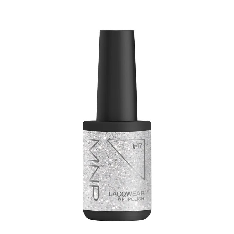 My Nail Pro Lacqwear Gel Polish 47 Glitter Silver 10ml - smalto semipermanente