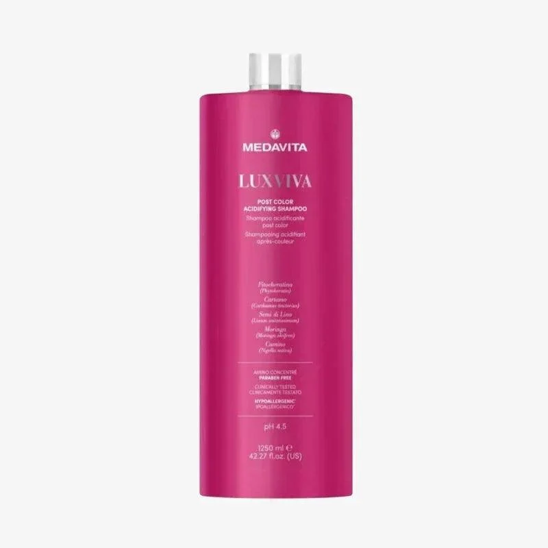 Medavita Luxviva Post Color Acidifying Shampoo capelli colorati 1250ml