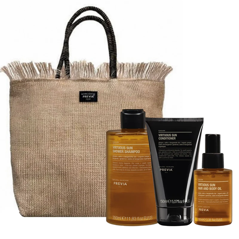 Previa Virtuous Sun Summer Kit + Summer Bag OMAGGIO