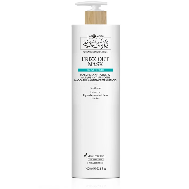 Hair Company Inimitable Style Twist N'Curl Frizz Out Mask 1000ml - maschera anticrespo