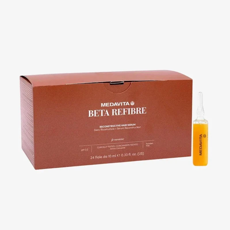 Medavita Beta Refibre Siero Ricostruttore fiale per capelli rovinati 24x10ml