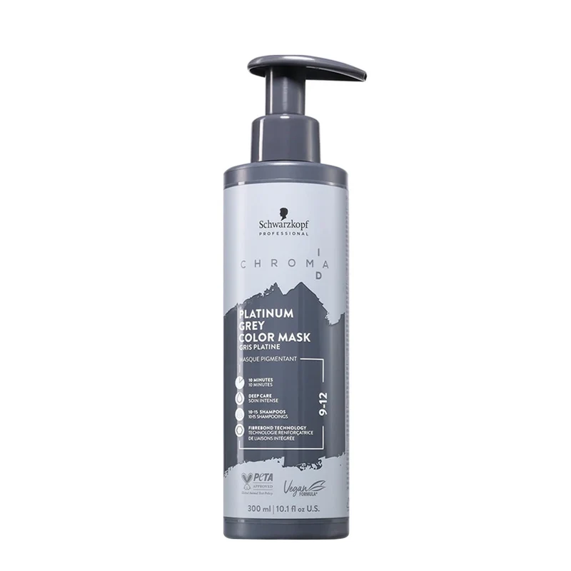 Schwarzkopf Professional Chroma ID Color Mask 9-12 Platinum Grey 300ml - maschera colorata semipermanente