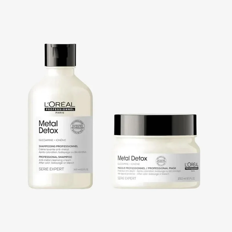 L'Oréal Professionnel Metal Detox Protezione Colore Kit – Shampoo e Maschera Anti-Metallo