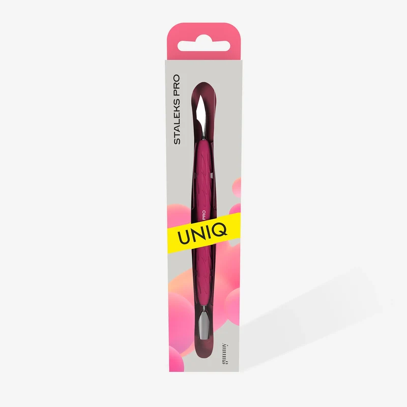 STALEKS PRO UNIQ SPATOLA PER MANICURE CON MANIGLIA IN SILICONS «GUMMY» PQ-10/3