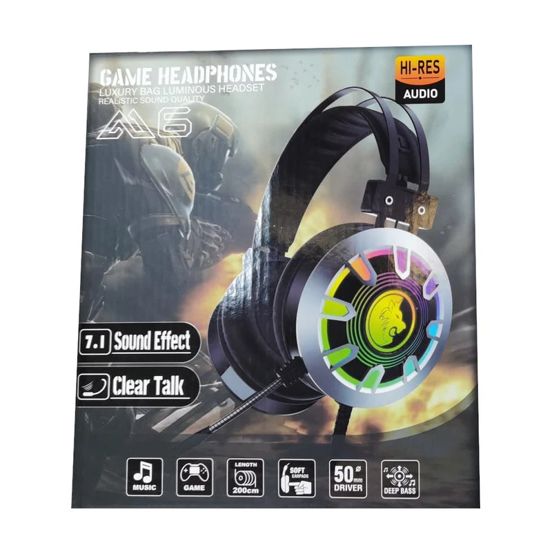 Cuffie gaming con microfono integrato e luci RGB